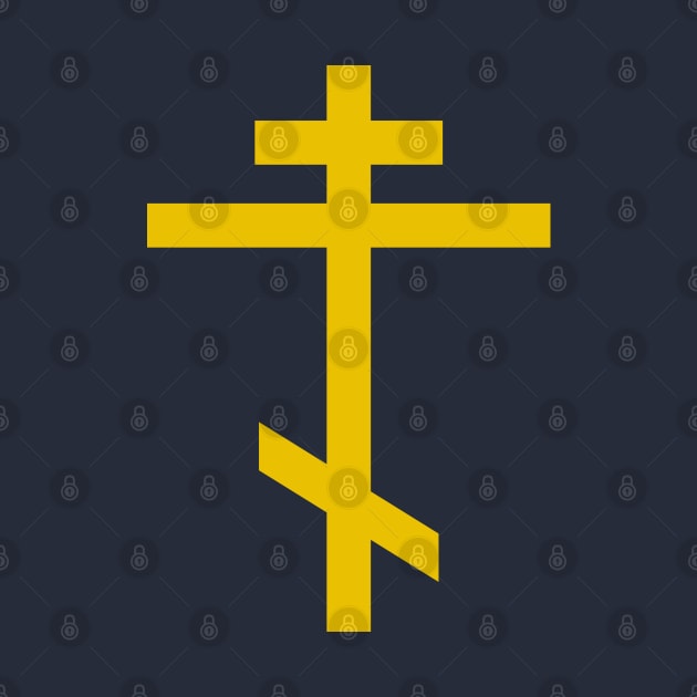 Orthodox cross (gold) by PabloDeChenez