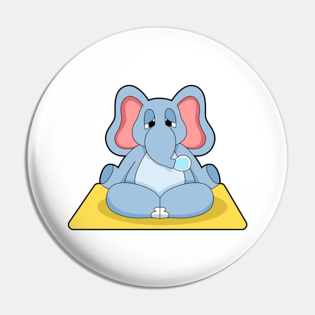 Elephant Yoga Meditation Pin by Markus Schnabel