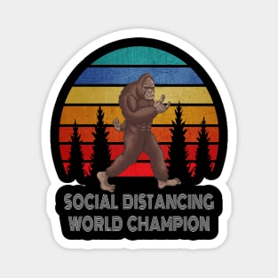 Bigfoot Social Distancing World Champion Magnet