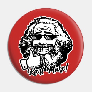 Karl Marx (two-tone) Pin