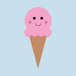 Pink Ice Cream Cone T-Shirt