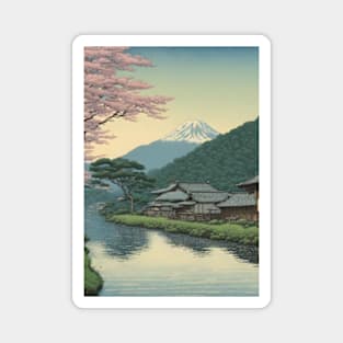 community kawase hasui style art japan Magnet