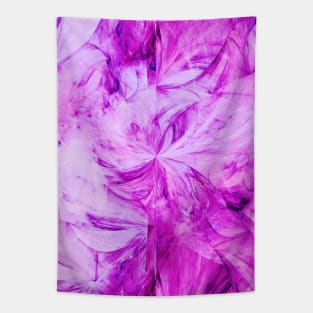 Arctic Split Abstract Pink Ice Marble Artwork Tapestry