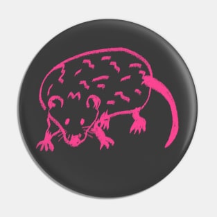 Hot Pink Opossum Pin