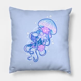 Floral Jellyfish Pillow