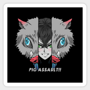Demon Slayer Inosuke Stickers Teepublic Uk