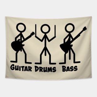 Guitar Drums Bass Tapestry