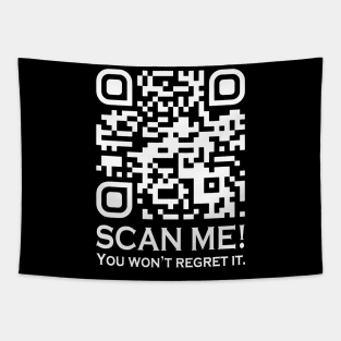 Scan Me You Won't Regret It QR President Trump Men Women Tapestry