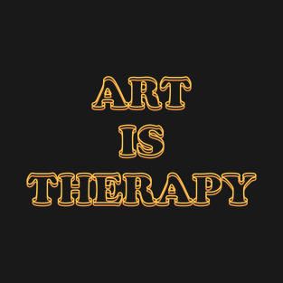 Art is Therapy Retro T-Shirt