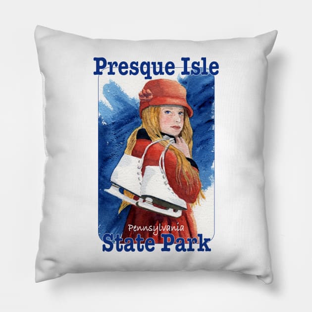 Presque Isle State Park, Pennsylvania Pillow by MMcBuck