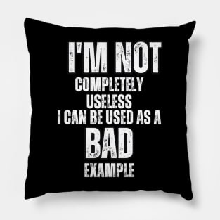I'm not completely Useless I can be used as a Bad Example Pillow