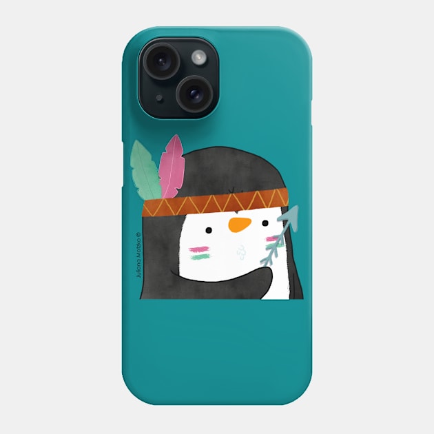 Indian Penguin Phone Case by thepenguinsfamily