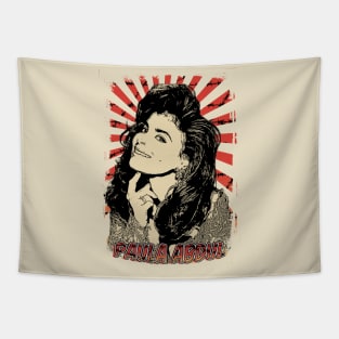 Paula Abdul 80s Retro Vintage Aesthetic Tapestry