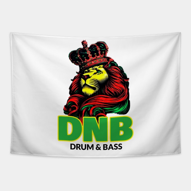 DNB - Lion King Crown (green) Tapestry by DISCOTHREADZ 