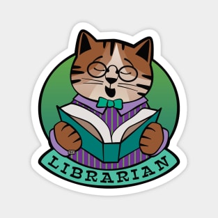 Librarian Cat Story Time Magnet