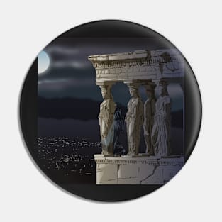 Among The Caryatids Pin