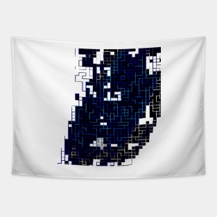 Blue lines v2 Tapestry