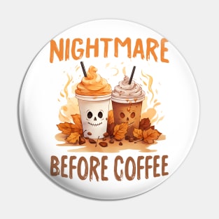 Halloween Nightmare Coffee Pin