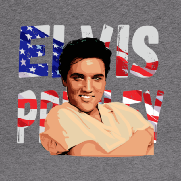 Elvis Presley American Flag - Elvis Presley - Hoodie | TeePublic