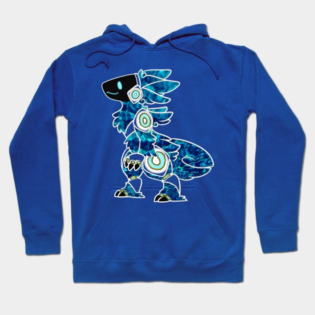 Protogen Furry Fursuit Fursona , Sea Blue pattern T-Shirt