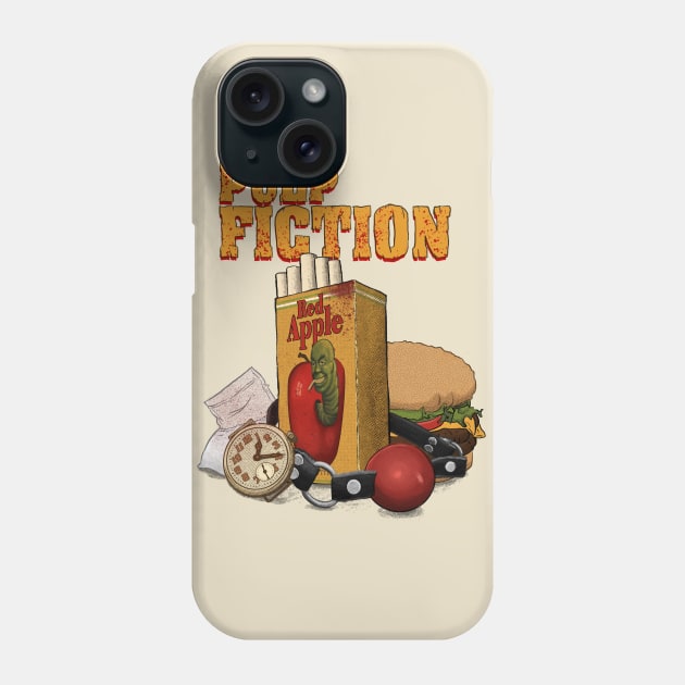 Red Apple Cigarette's: Pulp Fiction Phone Case by AlbertColladoArt