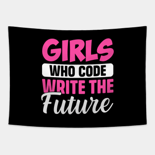 Girls Who Code write the future Tapestry