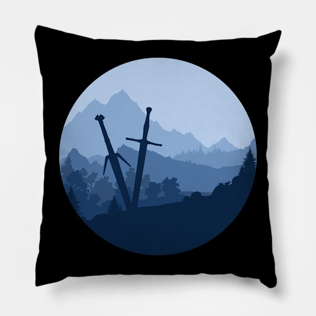 The Witcher Swords Pillow by Anilia