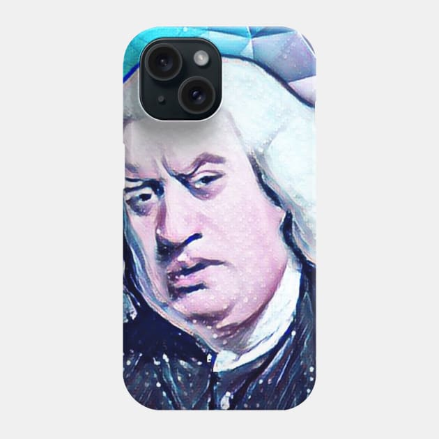 Samuel Johnson Snowy Portrait | Samuel Johnson Artwork 13 Phone Case by JustLit