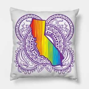 California Mandala Pride Pillow