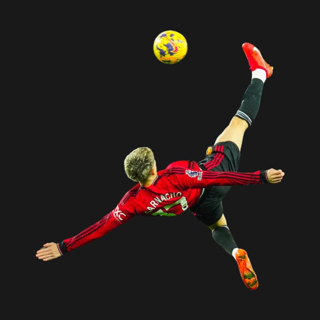 Alejandro Garnacho Bicycle Kick by kkrenny13