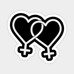 Linked Hearts Magnet