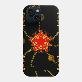 Golden chains and jewelry Phone Case