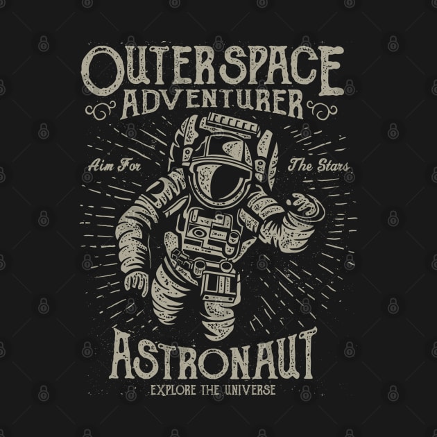 Outer Space Adventure - Astronaut - Explore The Universe by JakeRhodes