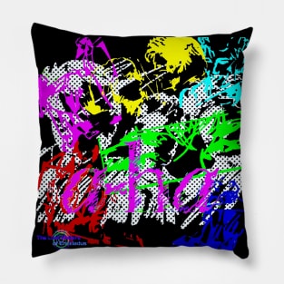 Pop art Take on me stills Pillow