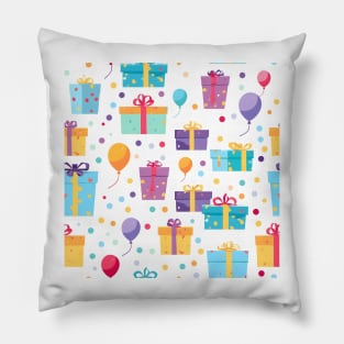 Happy Birthday Party Celebration Pattern 17 Pillow