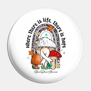 Bone Disease Awareness - life hope ribbon Pin