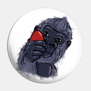 Easter gorilla Pin