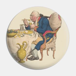 King of France eating luxurious meal Pin