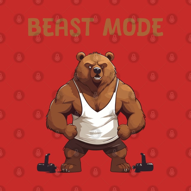 Beast mode for gym motivation by Patterns-Hub