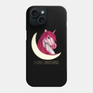Pink unicorn birthday girl Phone Case