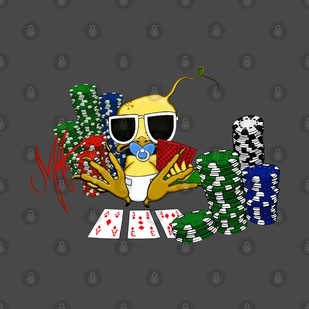 Grumpy Chicken Poker Player by Grumpy Chicken