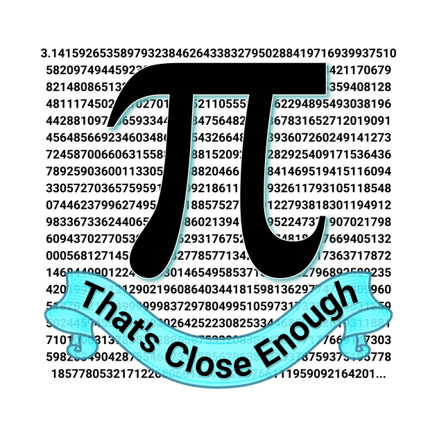 Pi to 1000 Decimals: That's Close Enough! by Spark of Geniuz