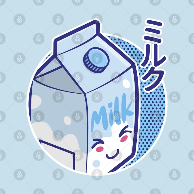 Cute Japanese Kawaii Milk Carton by Hixon House