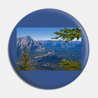 Canada. Banff National Park. View from Sulphur Mountain. Pin