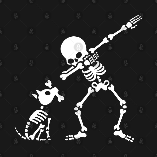 Dab dabbing skeleton Pet Dog Bone by LaundryFactory