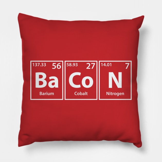 Bacon Elements Spelling Pillow by cerebrands