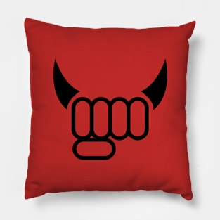 horned hands Pillow