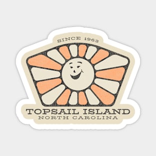 Topsail Island, North Carolina Smiling Sunshine Magnet