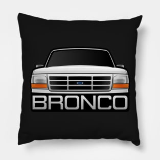 Ford Bronco White Obs Pillow