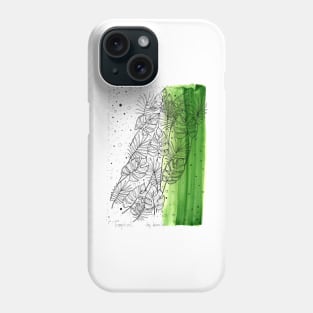 Tropical palm leaves Phone Case